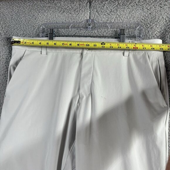 Lululemon Pants Mens 38x28 White Silver Commission Classic Fit Chino Work Golf - Picture 3 of 7